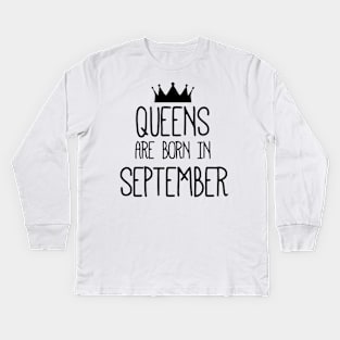 September Queen Kids Long Sleeve T-Shirt
